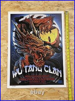 WU TANG Clan NY State of MIND Tour Poster LOS ANGELES Limited Edition #'d /250
