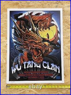 WU TANG Clan NY State of MIND Tour Poster LOS ANGELES Limited Edition #'d /250