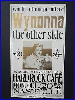 WYNONNA JUDD Hatch Show Print Nashville HARD ROCK CAFE 1997 Concert Poster RARE