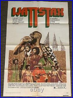 Wattstax 1972 Hip Hop Music Concert Festival Original Movie Poster Isaac Hayes