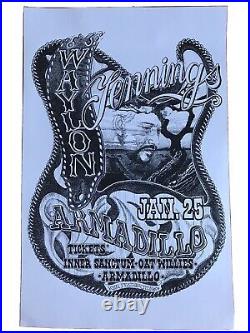 Waylon Jennings Concert Poster
