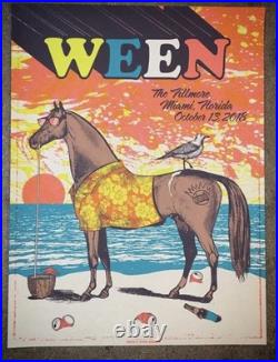 Ween Concert Poster Miami 2018-Signed and Numbered Justin Helton-AE X/50