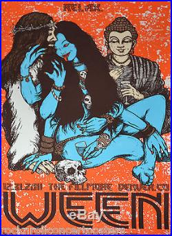 Ween Denver Fillmore 12/31/11 NYE Official Concert Poster Mint Rare 1st edition