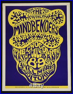 Wes Wilson 1966 Mindbenders Bill Graham concert Fillmore San Francisco