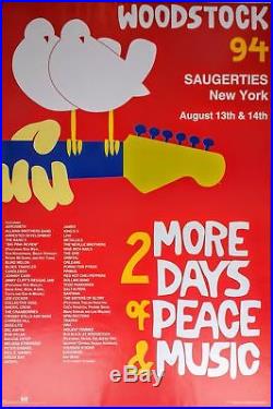 Woodstock'94 Concert Poster (RARE, NM, ORIGINAL)
