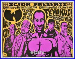 Wu-Tang Clan Concert Poster Justin Hampton A/P Austin 2006