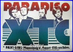 Xtc Paradiso Amsterdam 1982 Concert Poster