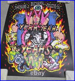 Yeah Yeah Yeahs HAND SIGNED Original Concert Poster