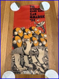 Zak Gdansk 1974 JAZZ CLUB VINTAGE 70'S ORIGINAL POSTER BY KNUTH Rare