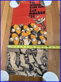 Zak Gdansk 1974 JAZZ CLUB VINTAGE 70'S ORIGINAL POSTER BY KNUTH Rare
