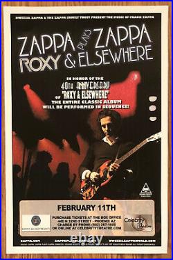 Zappa Plays Zappa Promotional Concert Poster 2014