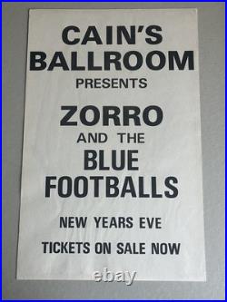 Zorro Concert Poster Tulsa OK 1970's